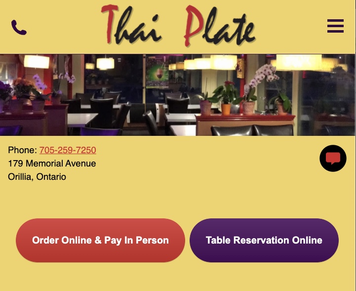 Thai Plate – Restaurant, Orillia, Ontario